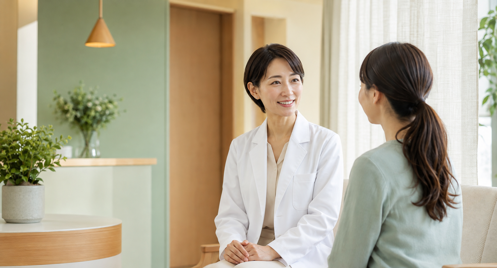 患者さまに笑顔で寄り添うMIRA EYE CLINICの医師